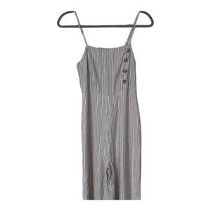 #123 URBAN OUTFITTERS Wide Leg Linen Jumpsuit